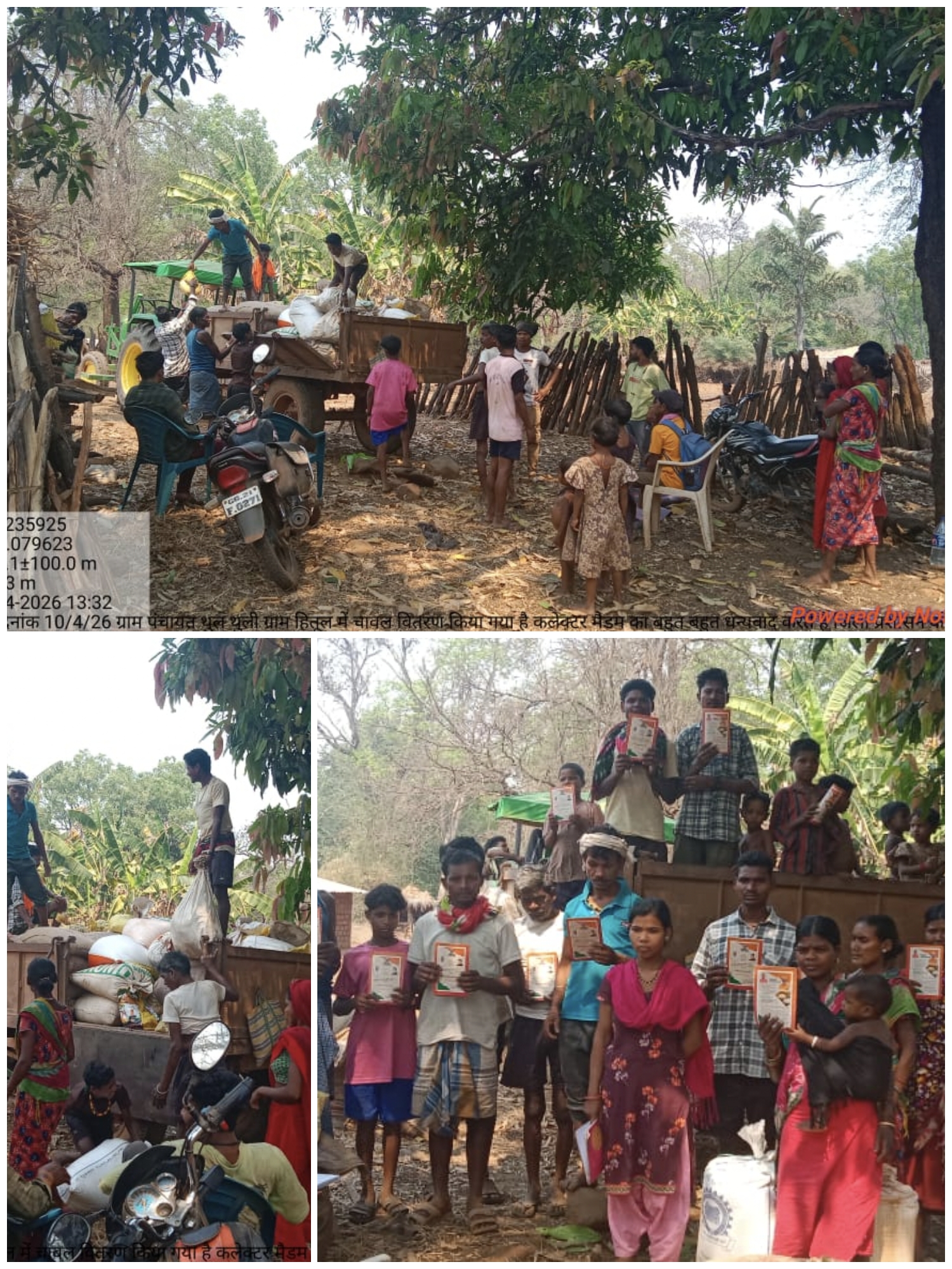 अबूझमाड़ के हितुल में विकास की दस्तक, 45 किमी पैदल चलने की मजबूरी खत्म, ट्रैक्टर से पहुंचा राशन